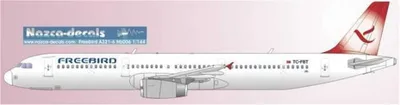 FRB006 1/144 FREEBİRD A-321 -KIRMIZI KUYRUK DİZAYN
