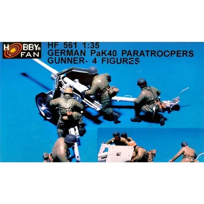 Hobby Fan HF547 1/35 German Eastern Front Pocket Launcher Crew (2) (W/Launcher Part) 4 Adet RESIN Figür Seti