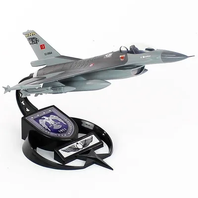 AkbaModel 1/48 F-16 Kaplan Filo Muharip Savaş Uçağı, Sergilemeye Hazır Standlı Model