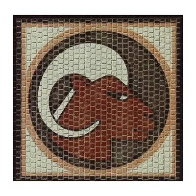 Domenech 2204 Koç Burcu Simgesi, 20x20 Cm. Demonte Mozaik Taş Puzzle