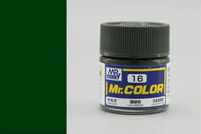 Gunze C016 10 ml. IJA Green, Mr.Color Serisi Maket Boyası
