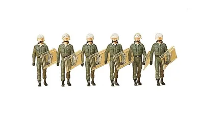 Preiser 10392 1/87 Ölçek bgs polis memurları Figürleri
