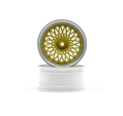 HPI Racing BBS RS Wheels Silver/Gold 26mm (6mm Offset)