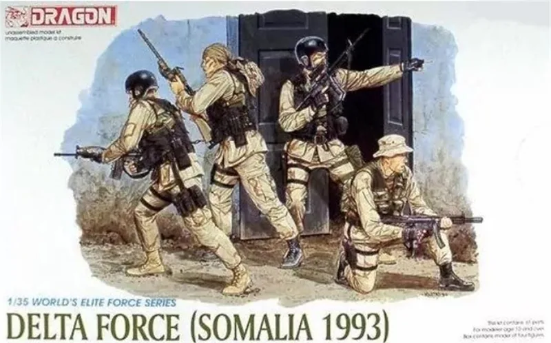 Dragon 3022 1/35 Ölçek Delta Force (Somali 1993) Asker Figürleri Plastik Model Kiti