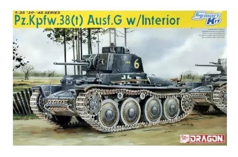 6290 1/35 PZ.KPFW.38(T) AUSF.G W/INTERIOR - PLAST