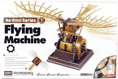 Academy 18146 Da Vinci Uçan Makine Demonte Plastik Maketi