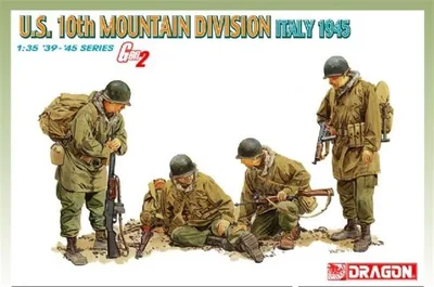 Dragon 6377 1/35 Ölçek ABD 10.Dağ Tümeni (İtalya 1945) Asker Figürleri Plastik Model Kiti