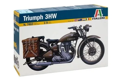 Italeri 7402S 1/9 Triumph 3WH Askeri Motosiklet Demonte Plastik Maketi