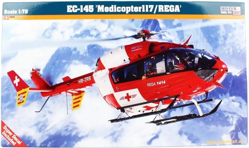 Mistercraft F031 EC-145 Medicopter 117/Rega Çok Amaçlı helikopter Demonte Plastik Maketi