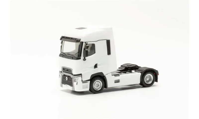 Herpa 315081 1/87 Ölçek Renault T Facelift Çekici, Beyaz, Sergilemeye Hazır Model Araç