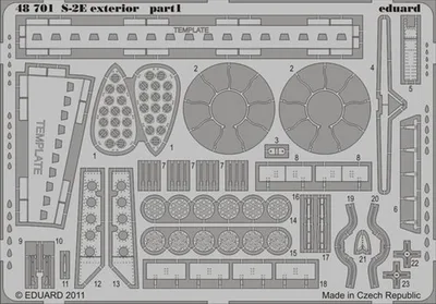 EDUARD 48701 1/48 S-2E exterior FOR KINETIC Maket