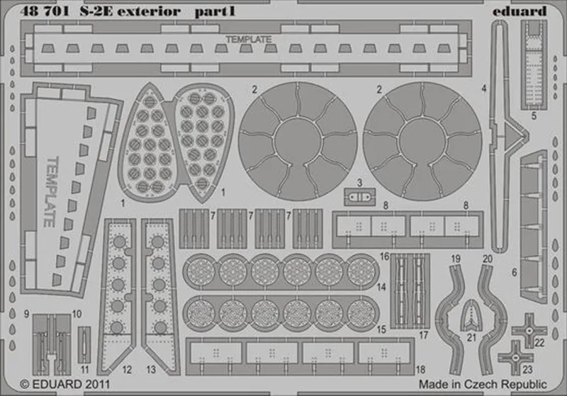 EDUARD 48701 1/48 S-2E exterior FOR KINETIC Maket