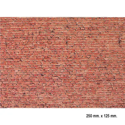 Faller 170607 1/87 Tuğla Duvar Desenli Dekor Levhası - 25 X 12,5 Cm.
