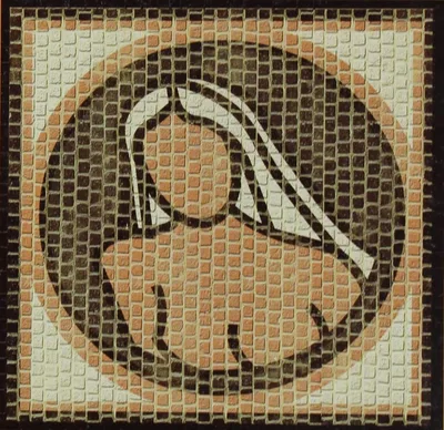 Domenech 2209 Başak Burcu Simgesi, 20x20 Cm. Demonte Mozaik Taş Puzzle