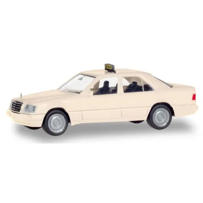 Herpa 094184 1/87 Ölçek Mercedes-Benz E-Class (W124) Taksi, Sergilemeye Hazır Model Araç