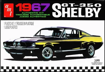 AMT 834M 1/25 1967 Shelby GT350 Black Araba Demonte Plastik Maketi