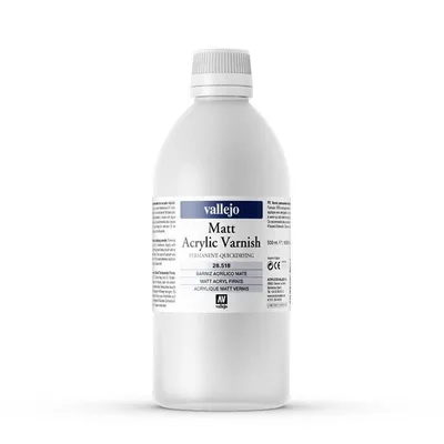 Vallejo 28518 500 ml. Mat Vernik, Model Boyası