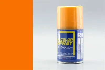 Gunze S058 100 ml. Orange Yellow, Sprey Mr.Color Serisi Maket Boyası