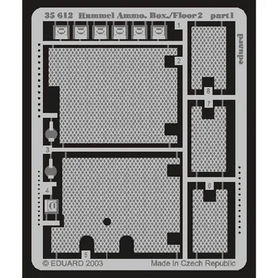 EDUARD 35612 1/35 Hummel Ammo. Box/Floor 2 Maket D