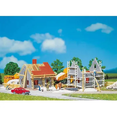 Faller 232223 1/160 İnşa Halinde Ev ( 2 Adet ) Demonte Plastik Maketi
