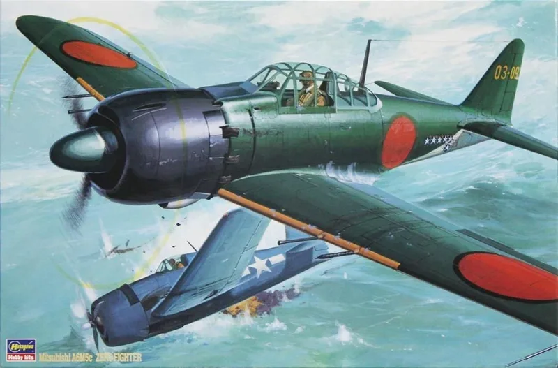 Hasegawa ST4 08054 1/32 Ölçek Mitsubishi A6M5c Zero Savaş Uçağı Plastik Model Kiti