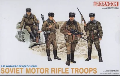 Dragon 3008 1/35 Ölçek Sovyet Motorize Piyade Birlikleri Asker Figürleri Plastik Model Kiti