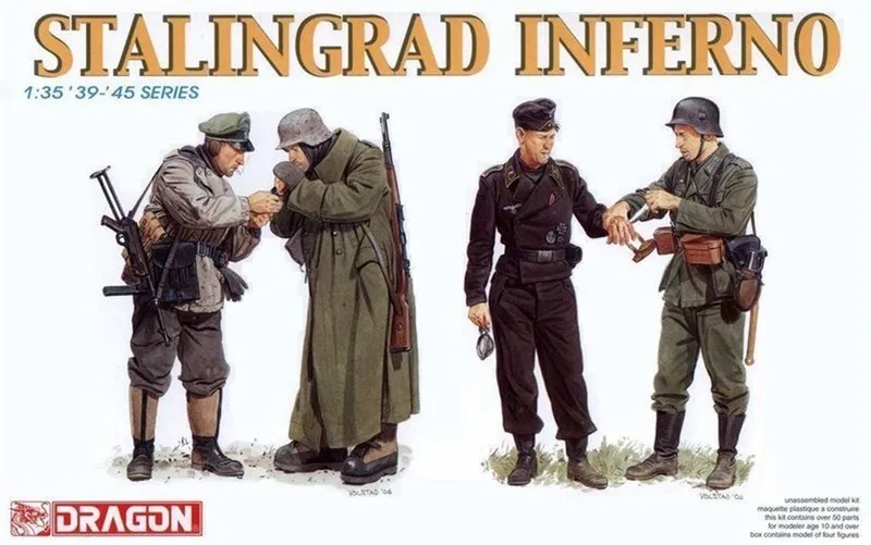 Dragon 6343 1/35 Ölçek Stalingadr Cehennemi Asker Figürleri Plastik Model Kiti