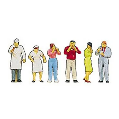 Preiser 10109 1/87 Ölçek kek standındaki insanlar Figürleri