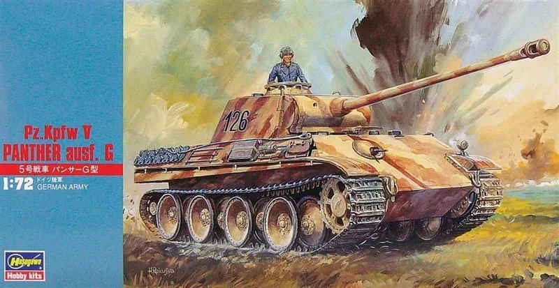 Hasegawa MT9 31109 1/72 Ölçek Pz.Kpfw V Panther Ausf.G Tank Plastik Model Kiti