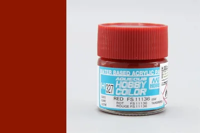 Gunze H327 10 ml. Red FS 11136, Aqueous Serisi Maket Boyası