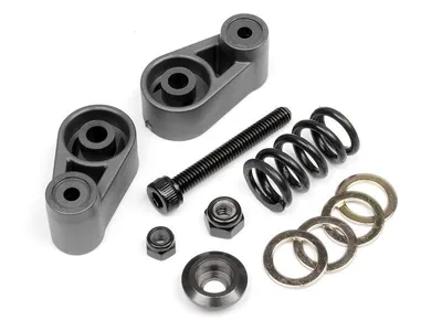 SERVO SAVER SET (GUNMETAL) Baja 5B/5T/5SC