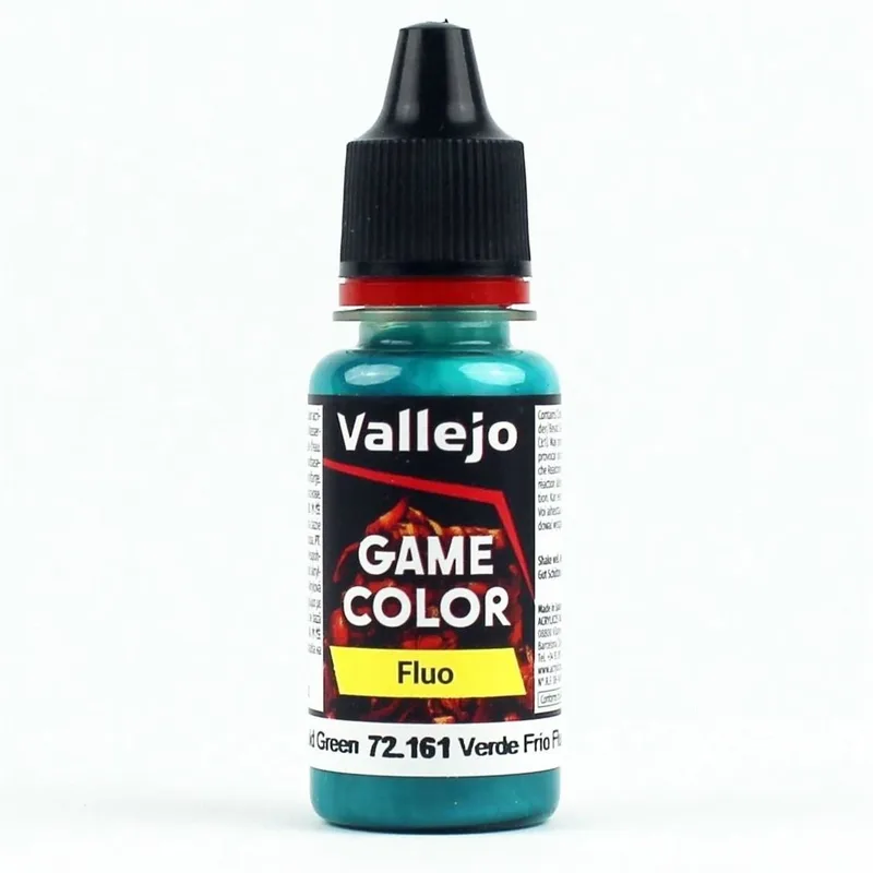 Vallejo 72161 18 ml. Fluorescent Cold Green, Game Color Serisi Model Boyası