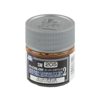 Gunze SM205 10 ml. Super Titanium II, Mr.Color Metallic Colors Serisi Maket Boyası
