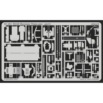 EDUARD 35454 1/35 M-4A3 Sherman 75mm gun FOR TAMIY