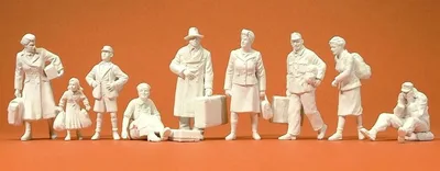 Preiser 64014 1/35 Ölçek savaş sonrası dönemi nsan figürleri 9 a Figürleri