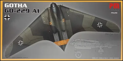 PM Model 210 1/72 Gotha GO-229 A1 Avcı-Bombardıman Uçağı Demonte Plastik Maketi