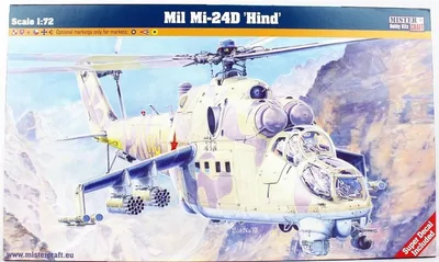 Mistercraft F044 1/72 Mil Mi-24D Hind Askeri Helikopter Demonte Plastik Maketi