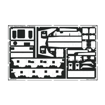 EDUARD 35451 1/35 Zimmerit Flakpanzer IV Wirbelwin