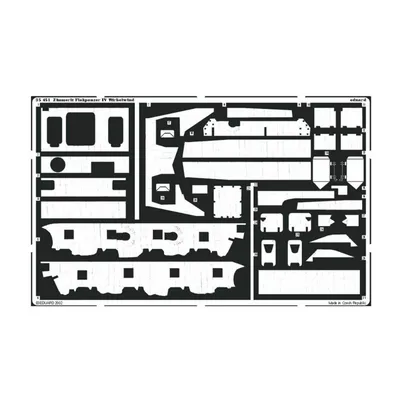 EDUARD 35451 1/35 Zimmerit Flakpanzer IV Wirbelwin