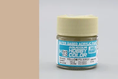 Gunze H313 10 ml. Yellow FS 33531, Aqueous Serisi Maket Boyası
