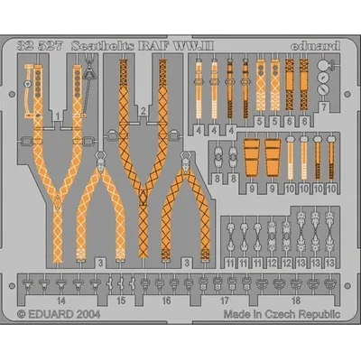 EDUARD 32527 1/32 Seatbelts RAF WWII Maket Detay S