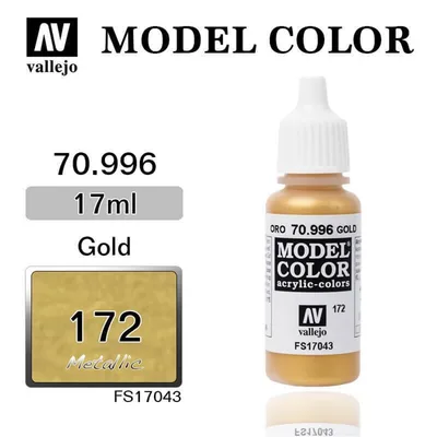 Vallejo 70996 17 ml. (172) Gold-Metallic, Model Color Serisi Model Boyası