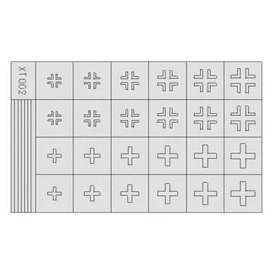 EDUARD XT002 1/35 German Crosses 2 late Maket Deta