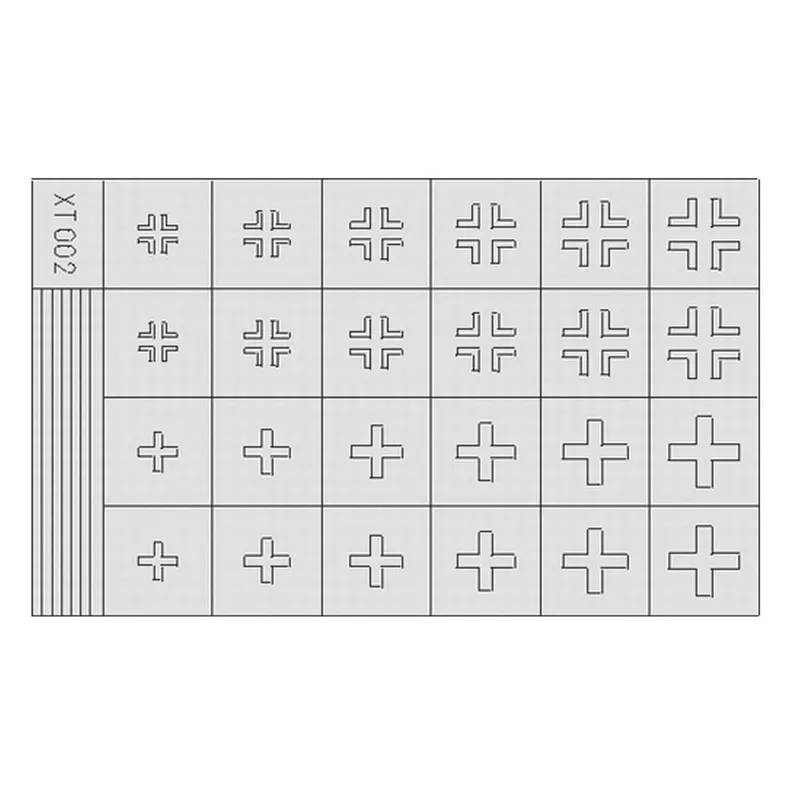 EDUARD XT002 1/35 German Crosses 2 late Maket Deta
