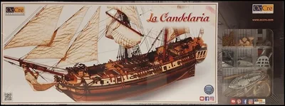 Occre 13000 1/85 Ölçek, La Candelaria Yelkenli Tekne Ahşap Model Kiti