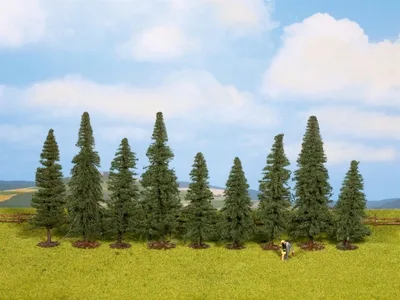 Noch 25086 Köknar Ağaçları, 9 Adet, 8-12 cm. Diorama Malzemesi