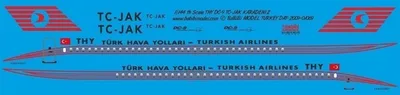 Babibi DAT01069 1/144 Thy, DC-9, TC-JAK Karadeniz, Dekal Çıkartma