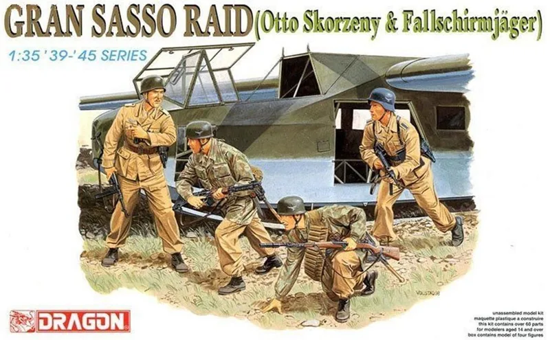 Dragon 6094 1/35 Ölçek Gran Sasso Baskını Asker Figürleri Plastik Model Kiti
