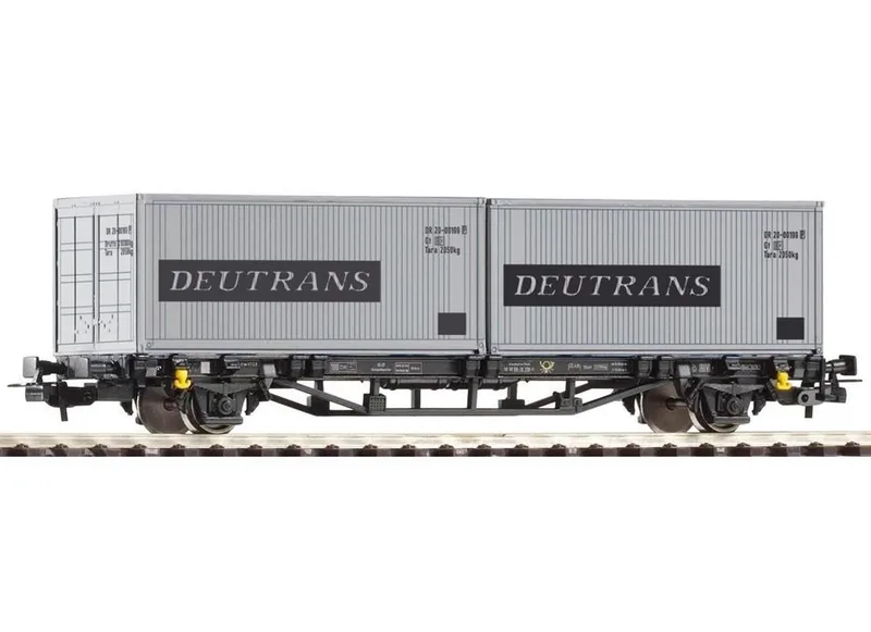 57747 1/87 FLAT CAR W CONTAİNER 2X20' DEUTRANS NS