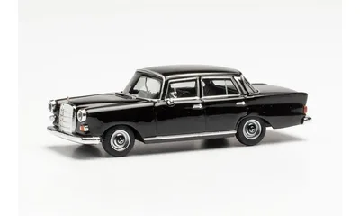 Herpa 420457 1/87 Ölçek MB 200 W110 Kırlangıç Kasa, Siyah, Sergilemeye Hazır Model Araç